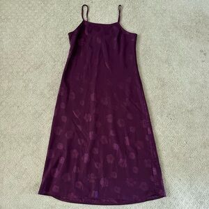 XS A New Day Purple Floral Midi Slip Dress
